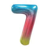 Narozeninový balónek, barevný 40 číslo 7