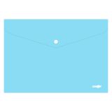 Obal s patentkou PP / A4 Pastel - modrý