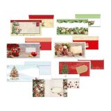 Obálka s potiskem DL, vánoční motiv, mix