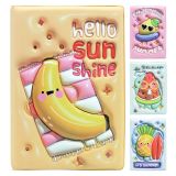 Poznámkový blok / deník A5 /80 listů Ovoce, měkký PU potah (mix 4 vzorů)