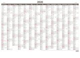 Roční plánovací mapa 2026 A1 bez obrázku