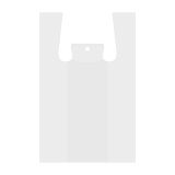 Taška LDPE igelitová košelkové 48 x 30 x 18 cm, bal. 100 ks / bílé