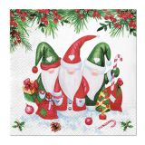 Ubrousky PAW L 33x33cm Christmas Gnomes
