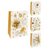 Vánoční dárková taška 2031 velikost S 18 x 10 x 23 cm (mix 4 vzorů)