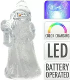 Dekorace - Vánoční figurka 8,5 cm s LED světlem, 6 designů