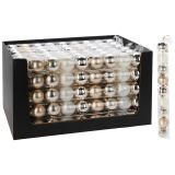 Vánoční koule 60 mm ve zlaté barvě (mix) - sada 9 ks