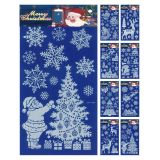 Vánoční okenní fólie 24,5 x 46 cm (mix tvarů)