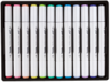 popisovače Colorino Artist oboustranné 12ks pastel