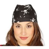 Fiestas Guirca Šátek černý pirátský s lebkami