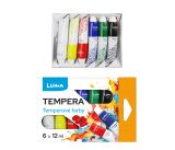 Barvy temperové LUMA  6 barev