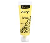 Barvy akrylové 75ml, PASTEL žlutá LUMA