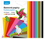 Papír barevný složka A4, 20l LUMA