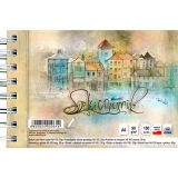 Skicák v deskach A6/100l 90g SP KRESKA