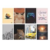 Záznamní kniha S-line A4 96l čtverečkovaná ,balení 6 ks