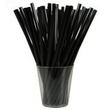 Brčko plastové znovupoužitelné 22 cm 20 ks černé