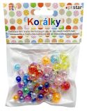 Korálky plastové barevný 8, 10, 12 mm 31g