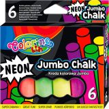 Colorino křída chodníková JUMBO neon 6ks