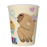 Papírový kelímek 0,25l Cute Kapybara Party