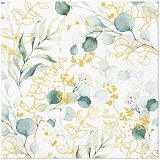 Ubrousky PAW Dekor C (20ks) Golden Eucalyptus