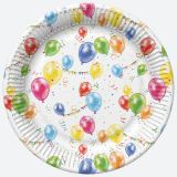 Talíř papírový PM 23cm 8ks Party Balloons and Garlands