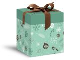 krabička dárková vánoční 12x12x15cm 5370600