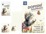 dopisní papír barevný LUX 5+10 (Kočka) 5550395
