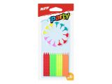 dortové svíčky neon 24ks+12ks držák 8800064