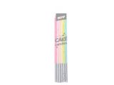 dortové svíčky 6ks 14cm duhové 8800111