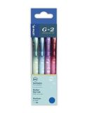 Gelové pero G-2 Bubble, mix barev, sada, 0,32 mm, 4 ks, stiskací mechanismus, PILOT 449065