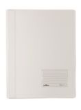 Desky s rychlovazačem DURALUX, bílá, extra pevné, A4+, průsvitné, DURABLE 268002