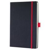 Exkluzivní zápisník Conceptum Red Edition, černo-červená, A5, čtverečkovaný, 97 listů, tvrdé desky