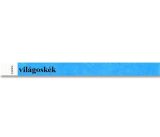 Identifikační náramky, 3/4, světle modrá, tyvek ,balení 100 ks