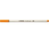 Štětcový fix Pen 68 brush, oranžová, STABILO