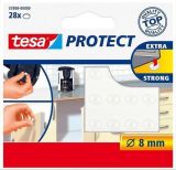 Protiskluzové ochranné podložky Protect 57898, transparentní, 8 mm, TESA ,balení 28 ks