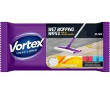 Čisticí ubrousky na podlahu, citrusový vánek, vlhčené, 15 ks, VORTEX WMW1518CITVORTEX ,balení 15 ks