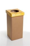 Koš na tříděný odpad Mini, recyklovaný, anglický popis, žlutá, 20 l, RECOBIN