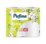 Papírové utěrky Extra, 2-vrstvé, 95 útržků, 2 role, PUFINA PP20641 ,balení 2 ks