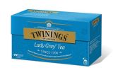 Čaj, černý, 25x2 g, TWININGS Lady grey