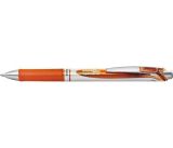 Gelové pero EnerGel BL77, oranžová, 0,35 mm, stiskací mechanismus, PENTEL BL77-FX