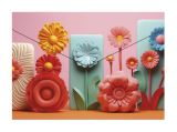 Spisové desky s drukem Modern Flowers, A4, PP, 180 micron, PANTA PLAST 0410-0062-61