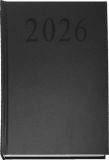 Diář, černá, A5, denní, 2026, tvrdé desky, SAKOTA EAC2620