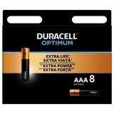 Baterie Optimum, AAA micro, 8 ks., DURACELL 10PP110018 ,balení 8 ks