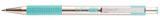 Kuličkové pero F 301, modrá, 0,24 mm, green tělo z nerezové oceli, ZEBRA 90704