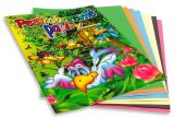 Barevné papíry A4 nelepicí - 8 listů