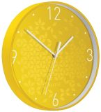 Leitz WOW nástěnné hodiny tiché žlutá