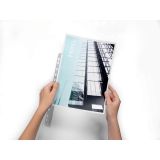 Rychlovázací nasouvací lišty - kapacita 30 listů / eurozávěs / čirá