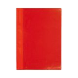 Rychlovazač A4 plastový s kapsou - červená
