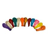 Balónek nafukovací 23 cm - metalické / 12ks