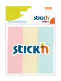 Samolepicí záložky Stick´n by Hopax - 25 x 76 mm / 3 x 50 lístků / pastelové barvy