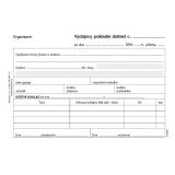 Výdajový pokladní doklad i pro podvojné účetnictví Baloušek A6 / nečíslovaný / 50 listů / ET050